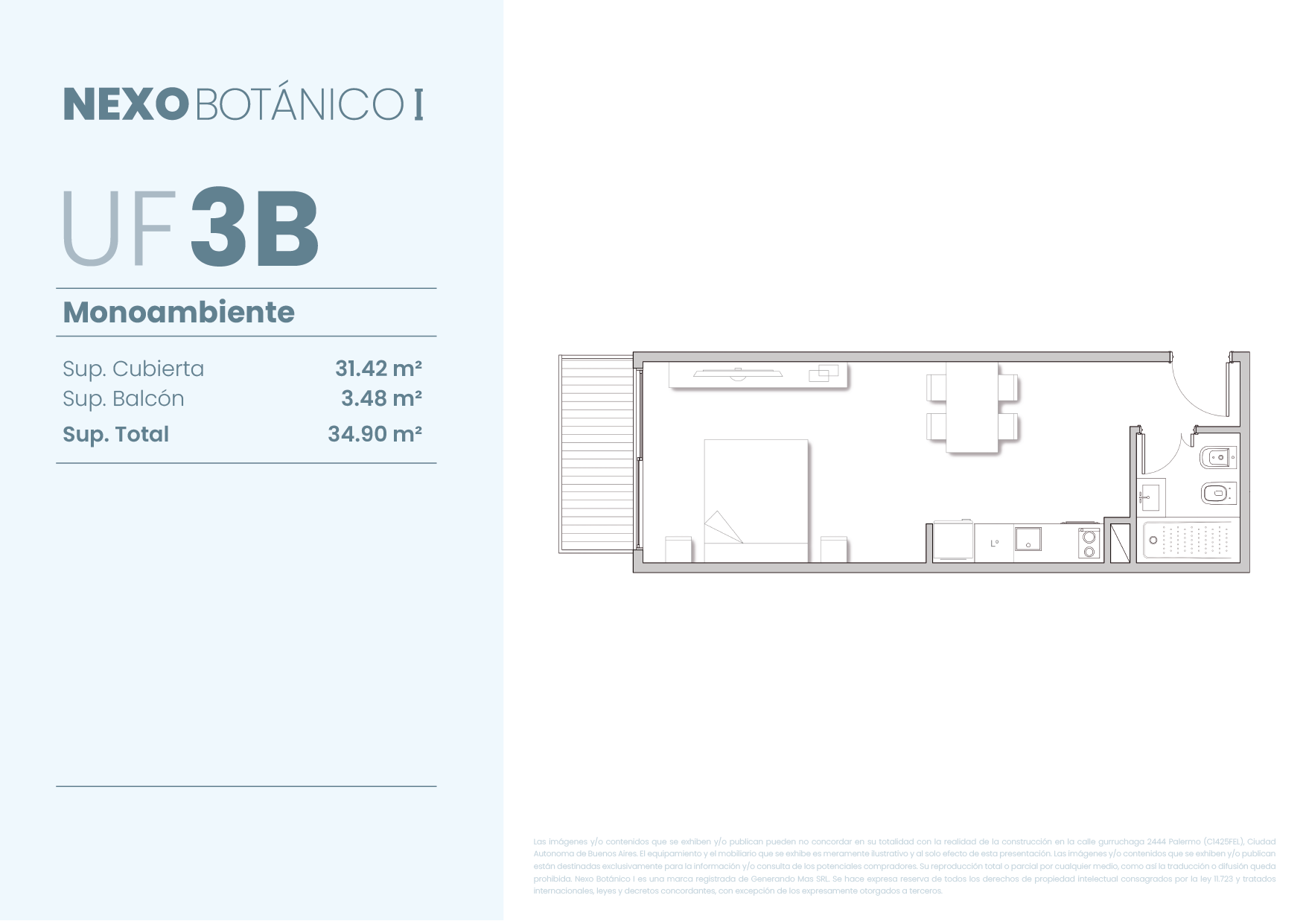 Planta 1 ambiente — 02