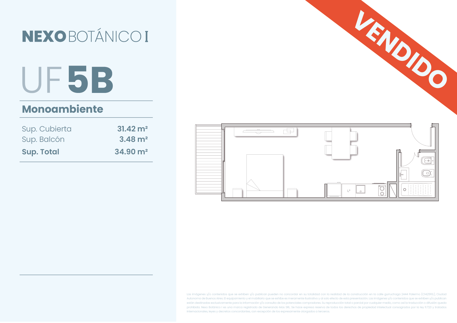 Planta 1 ambiente — 03
